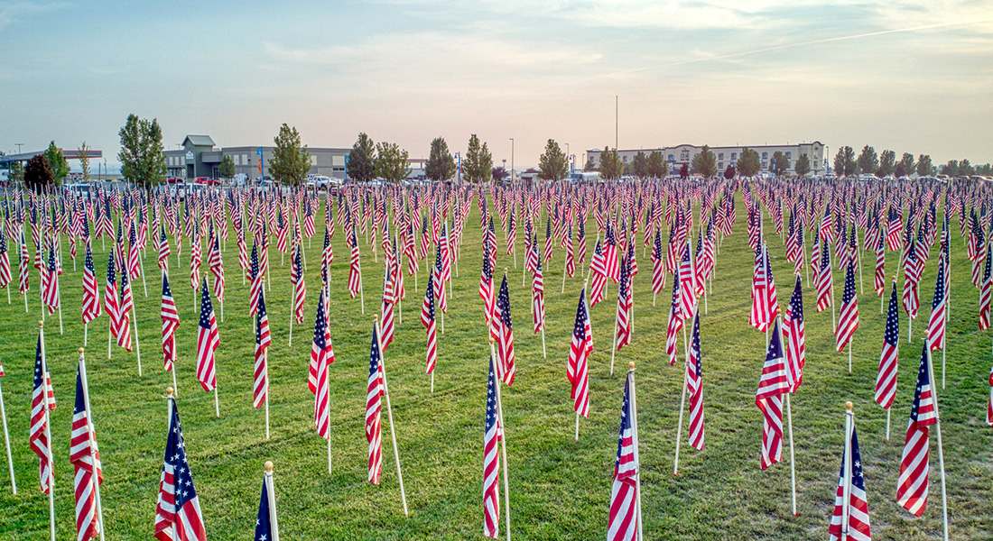 2023 Patriot Day Flag Memorial will take place at Crossroads Point September 7-13