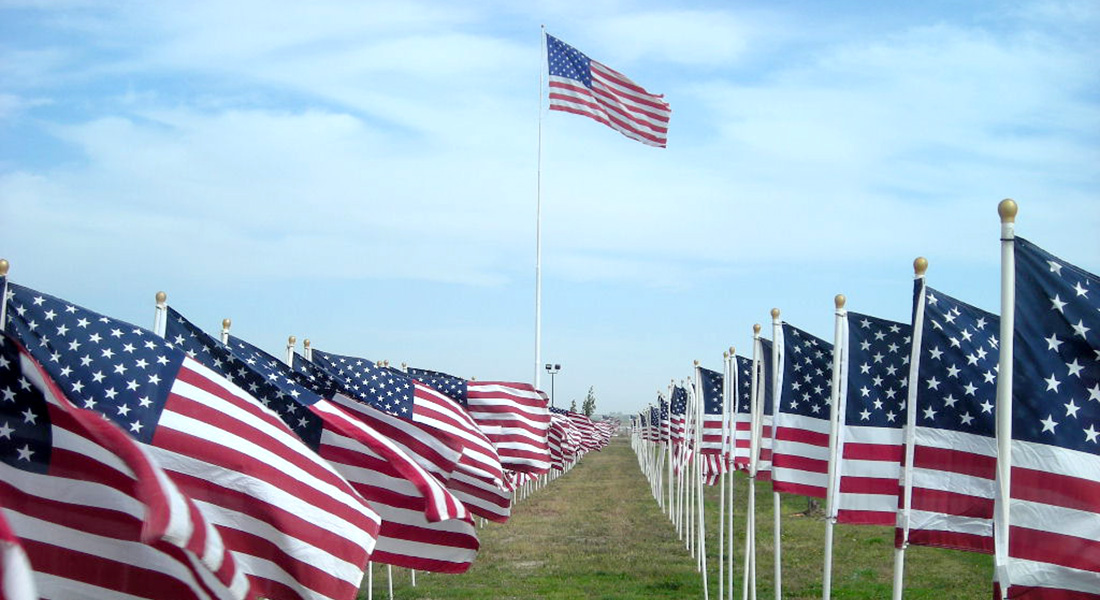 2013 Patriot Day Flag Memorial Display at Crossroads Point