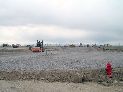 Crossroads Point Business Center Alan Drive Road Work