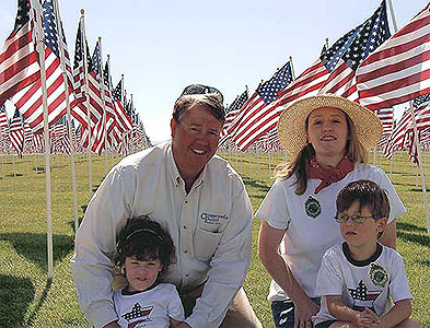 2009 Patriot Day Memorial Display Healing Field at Crossroads Point Business Center