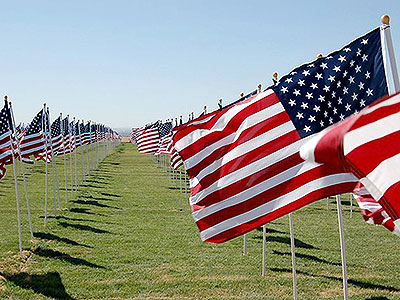 2006 Patriot Day Memorial Display Healing Field at Crossroads Point Business Center