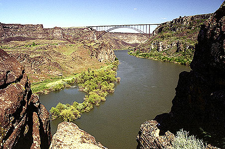 Perrine Bridge and Snake River Canyon near Crossroads Point Business Center