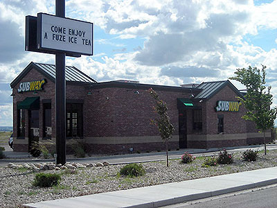 Subway at Crossroads Business Center in Summer